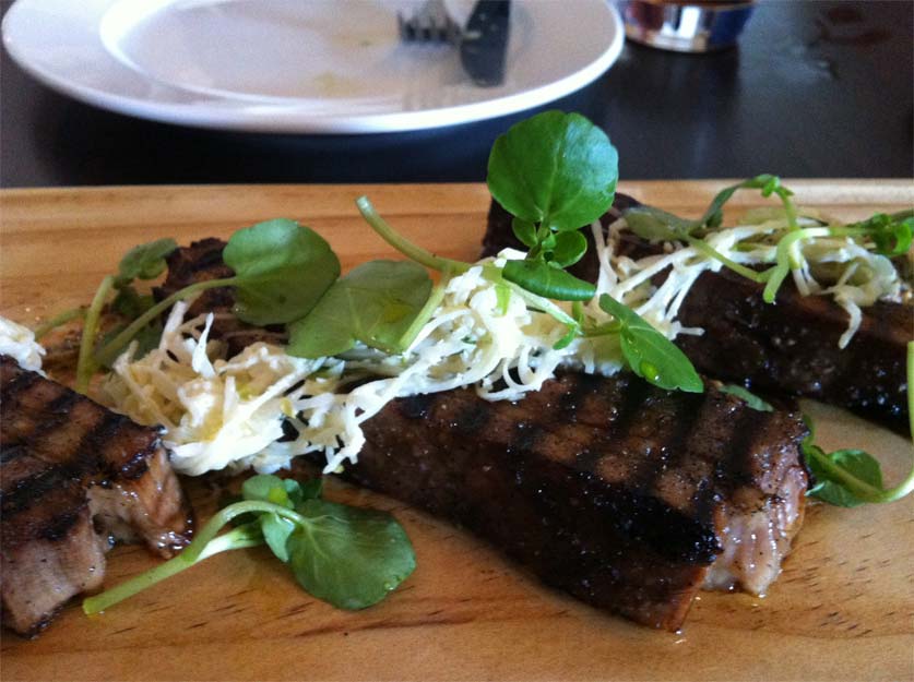 Slow Roasted Brisket with Celeriac, Kohlrabi and Horseradish